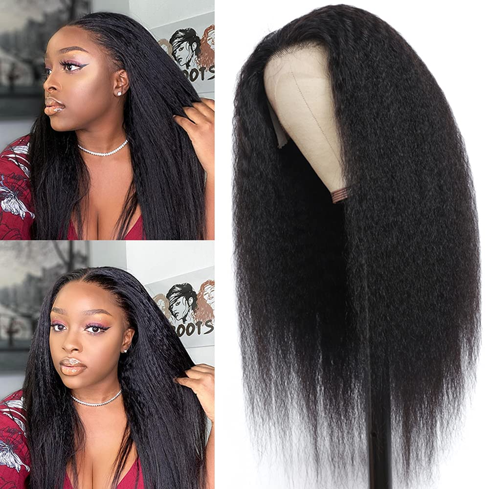 Stema Clearance Sale 13X4 Lace Front Wigs Kinky Straight 200% Density